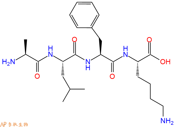 专肽生物产品H2N-Ala-Leu-Phe-Lys-OH