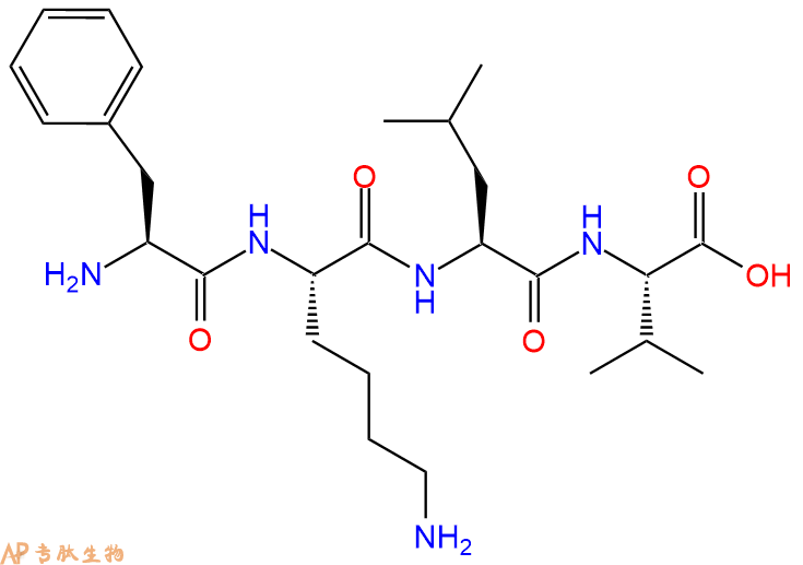 专肽生物产品H2N-Phe-Lys-Leu-Val-OH