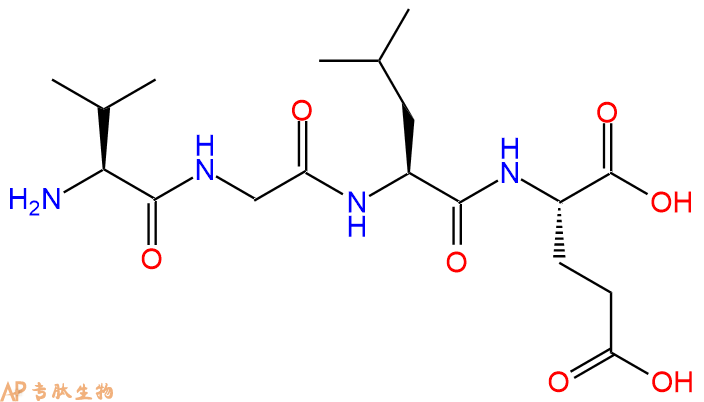专肽生物产品H2N-Val-Gly-Leu-Glu-OH