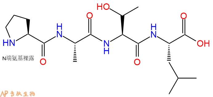 专肽生物产品H2N-Pro-Ala-Thr-Leu-OH