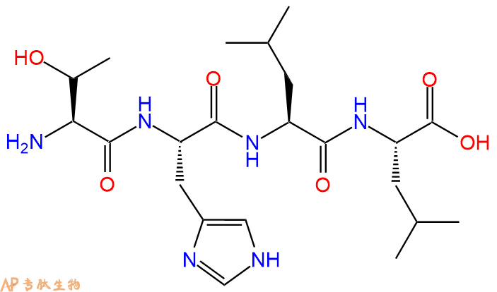 专肽生物产品H2N-Thr-His-Leu-Leu-OH