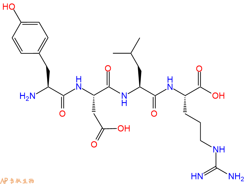 专肽生物产品H2N-Tyr-Asp-Leu-Arg-OH
