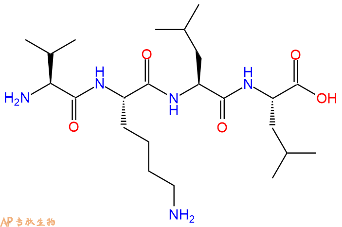 专肽生物产品H2N-Val-Lys-Leu-Leu-OH
