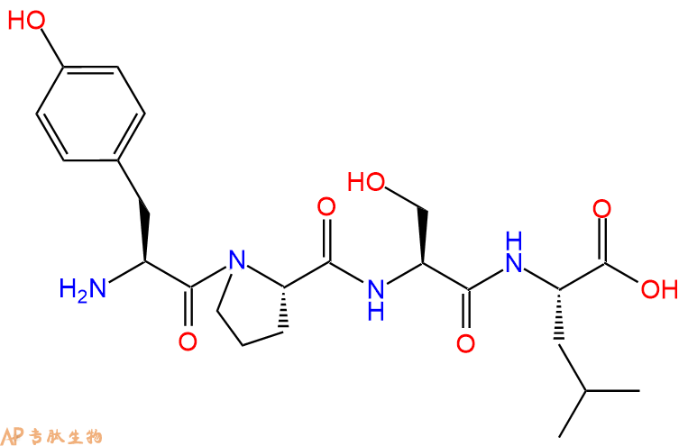 专肽生物产品H2N-Tyr-Pro-Ser-Leu-OH