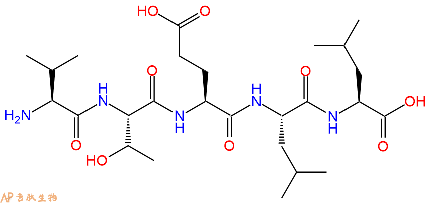 专肽生物产品H2N-Val-Thr-Glu-Leu-Leu-OH