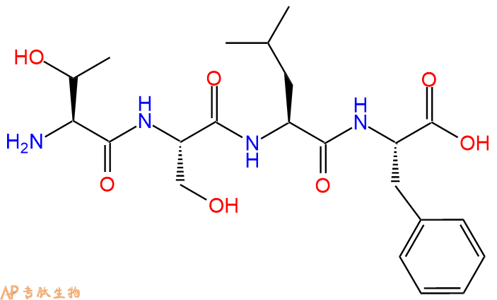 专肽生物产品H2N-Thr-Ser-Leu-Phe-OH