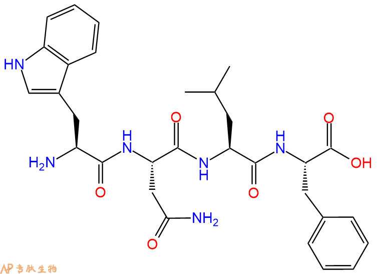 专肽生物产品H2N-Trp-Asn-Leu-Phe-OH