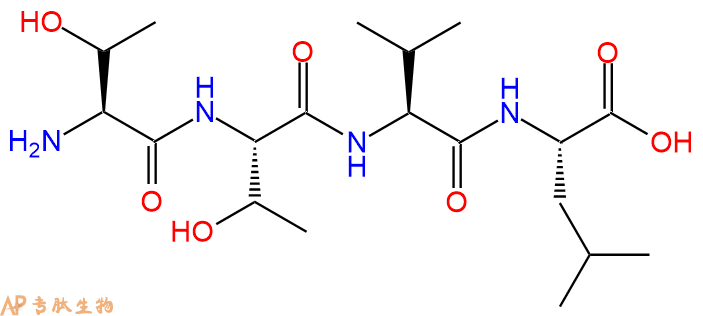 专肽生物产品H2N-Thr-Thr-Val-Leu-OH