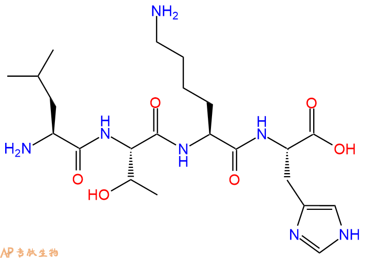 专肽生物产品H2N-Leu-Thr-Lys-His-OH