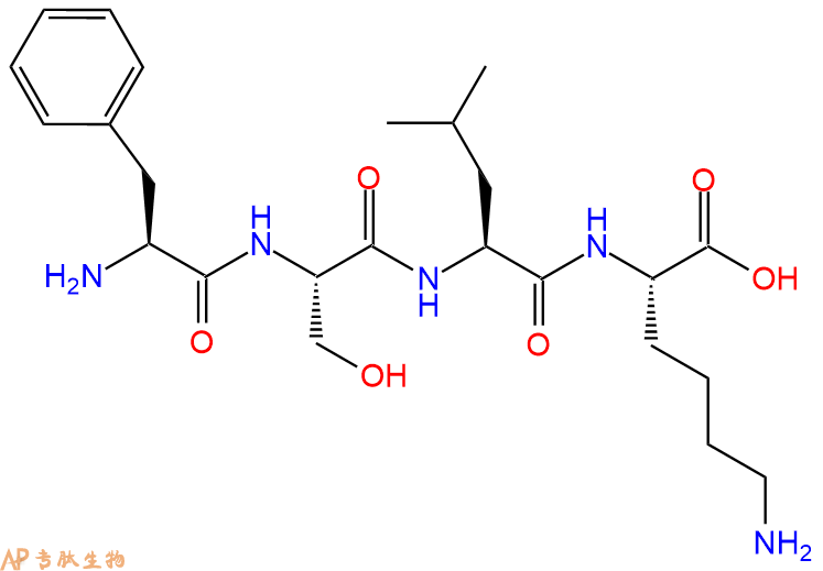 专肽生物产品H2N-Phe-Ser-Leu-Lys-OH