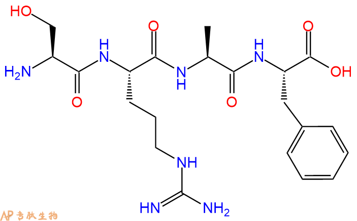 专肽生物产品H2N-Ser-Arg-Ala-Phe-OH