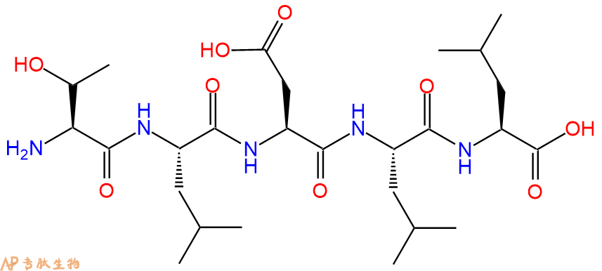 专肽生物产品H2N-Thr-Leu-Asp-Leu-Leu-OH