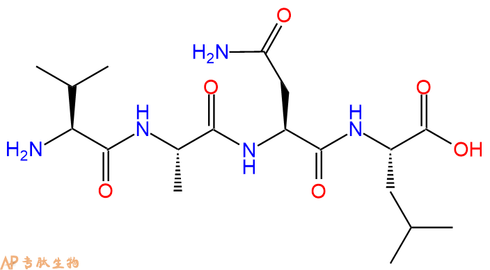 专肽生物产品H2N-Val-Ala-Asn-Leu-OH