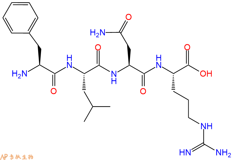 专肽生物产品H2N-Phe-Leu-Asn-Arg-OH