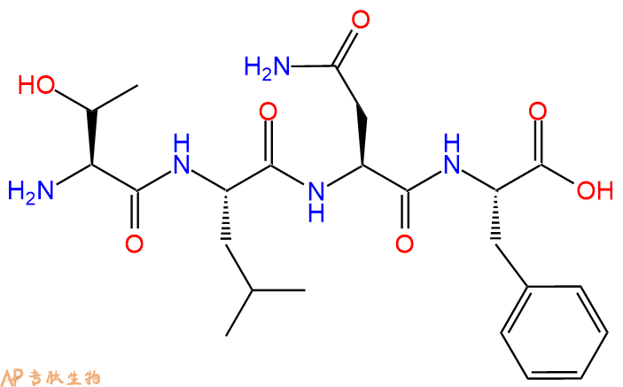 专肽生物产品H2N-Thr-Leu-Asn-Phe-OH