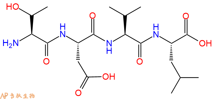 专肽生物产品H2N-Thr-Asp-Val-Leu-OH