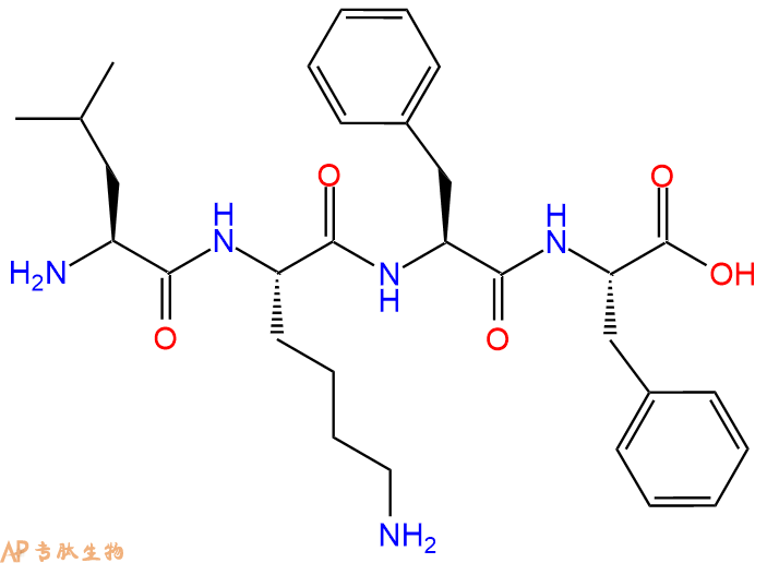 专肽生物产品H2N-Leu-Lys-Phe-Phe-OH