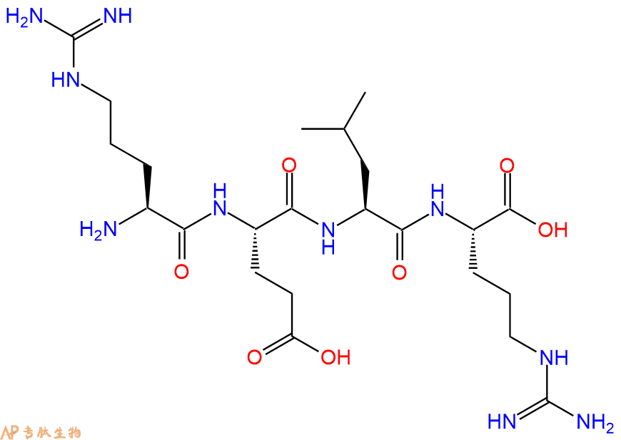 专肽生物产品H2N-Arg-Glu-Leu-Arg-OH