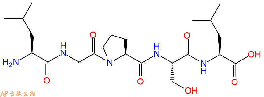 专肽生物产品H2N-Leu-Gly-Pro-Ser-Leu-OH