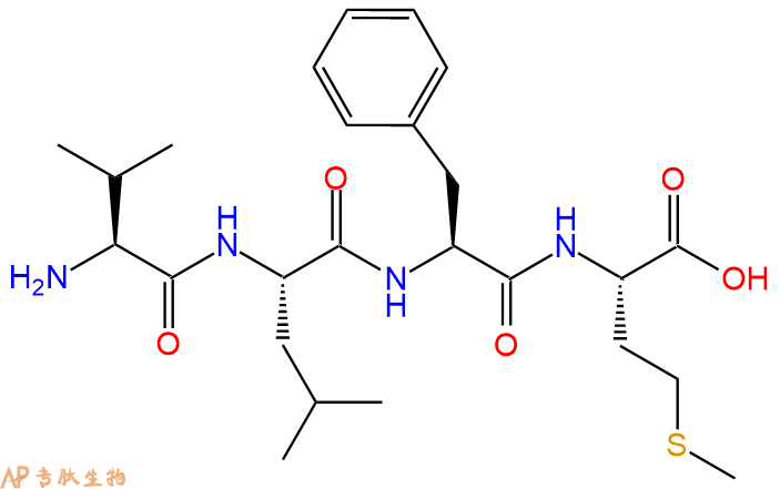 专肽生物产品H2N-Val-Leu-Phe-Met-OH