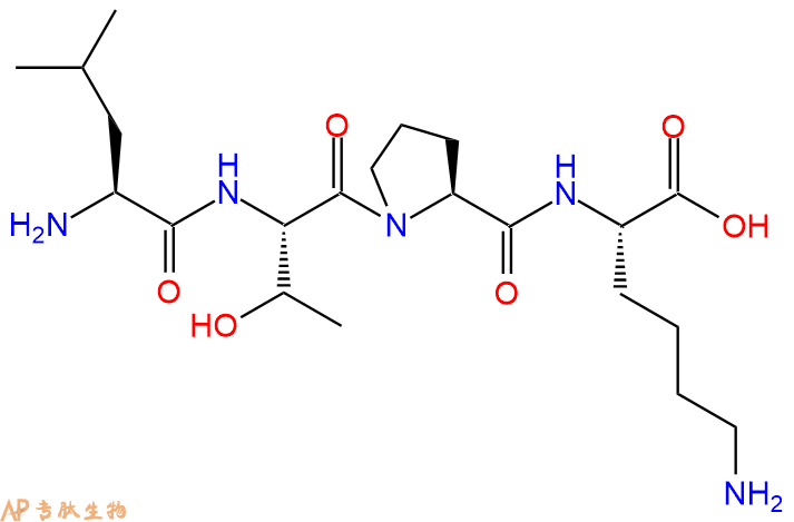 专肽生物产品H2N-Leu-Thr-Pro-Lys-OH