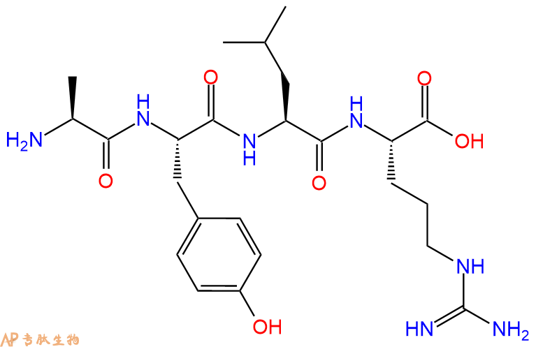 专肽生物产品H2N-Ala-Tyr-Leu-Arg-OH
