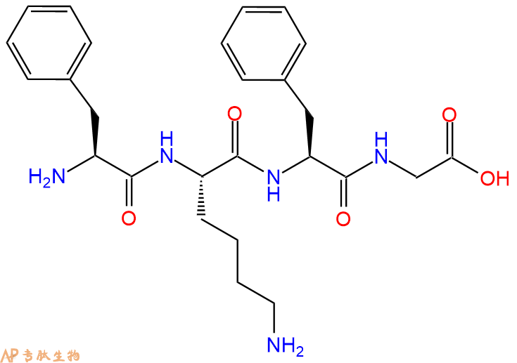 专肽生物产品H2N-Phe-Lys-Phe-Gly-OH