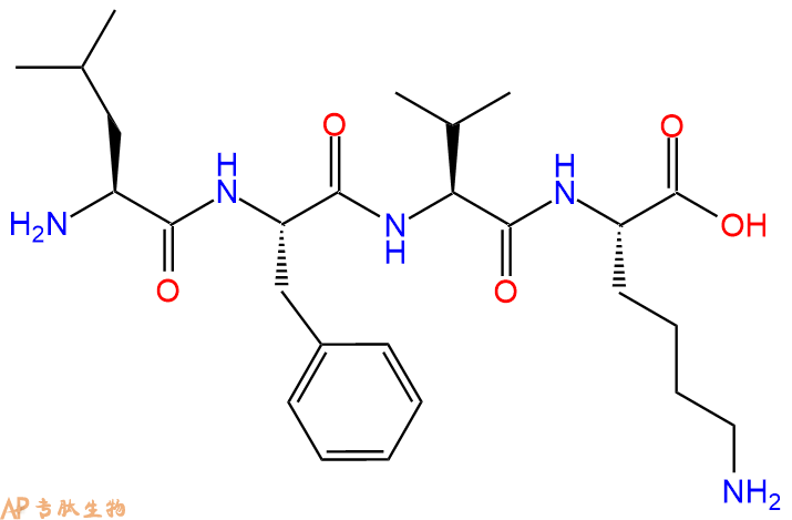 专肽生物产品H2N-Leu-Phe-Val-Lys-OH