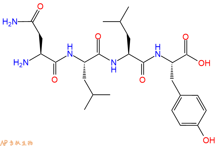 专肽生物产品H2N-Asn-Leu-Leu-Tyr-OH