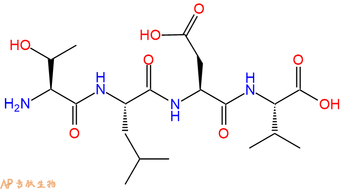 专肽生物产品H2N-Thr-Leu-Asp-Val-OH
