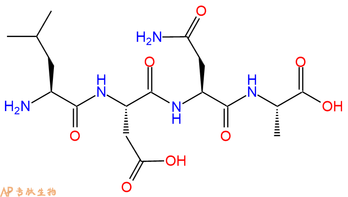 专肽生物产品H2N-Leu-Asp-Asn-Ala-OH