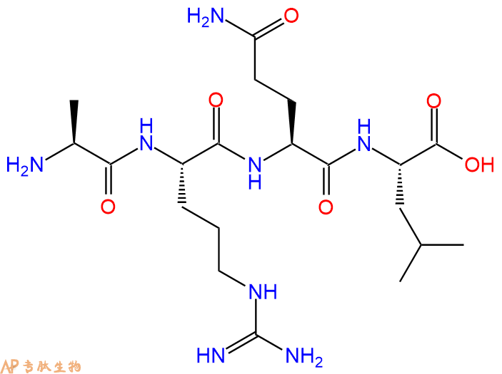 专肽生物产品H2N-Ala-Arg-Gln-Leu-OH