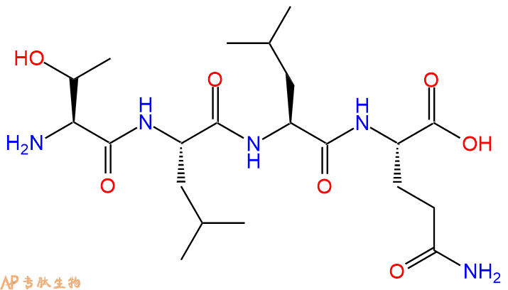 专肽生物产品H2N-Thr-Leu-Leu-Gln-OH