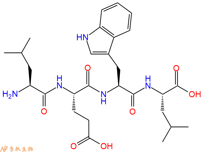 专肽生物产品H2N-Leu-Glu-Trp-Leu-OH