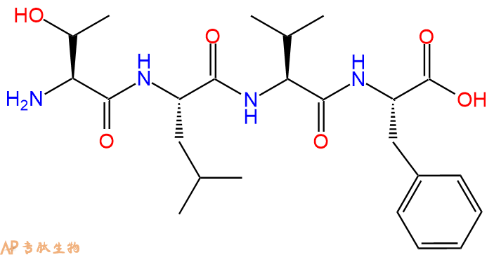 专肽生物产品H2N-Thr-Leu-Val-Phe-OH