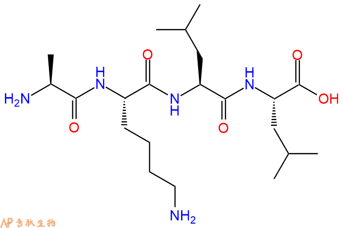 专肽生物产品H2N-Ala-Lys-Leu-Leu-OH