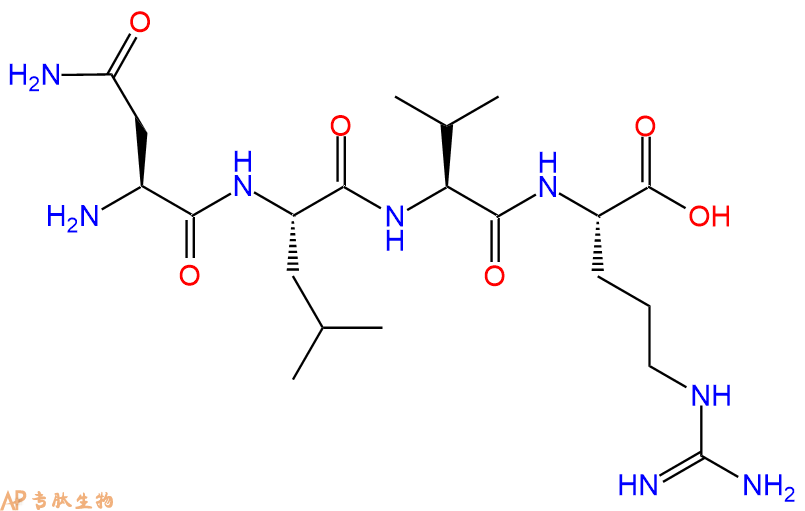 专肽生物产品H2N-Asn-Leu-Val-Arg-OH