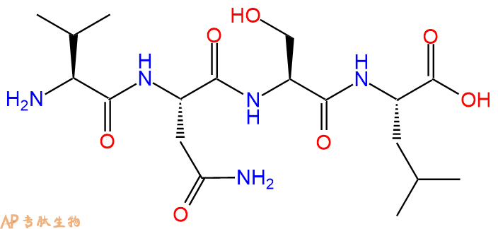 专肽生物产品H2N-Val-Asn-Ser-Leu-OH