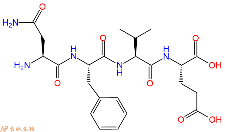 专肽生物产品H2N-Asn-Phe-Val-Glu-OH