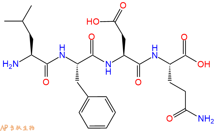 专肽生物产品H2N-Leu-Phe-Asp-Gln-OH
