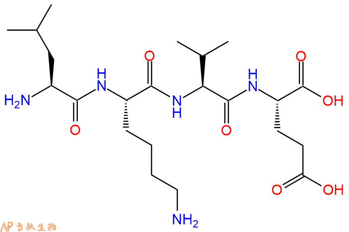 专肽生物产品H2N-Leu-Lys-Val-Glu-OH