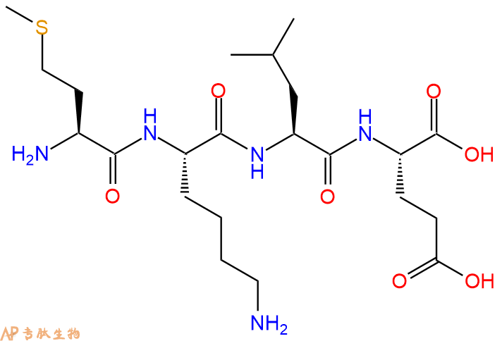 专肽生物产品H2N-Met-Lys-Leu-Glu-OH