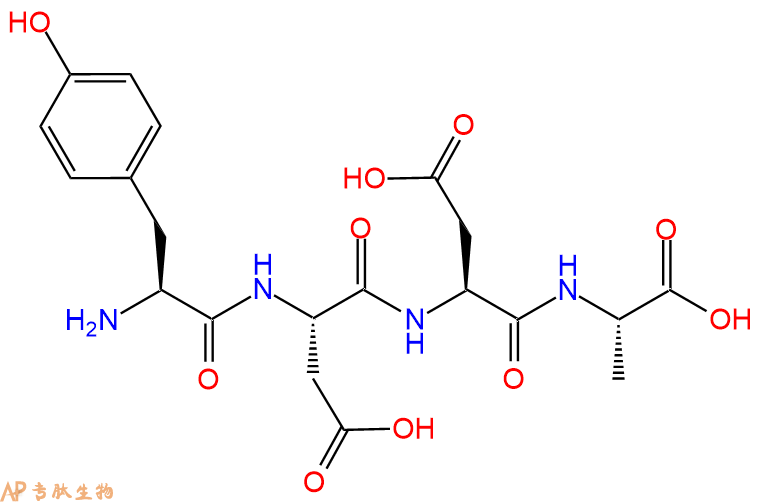 专肽生物产品H2N-Tyr-Asp-Asp-Ala-OH