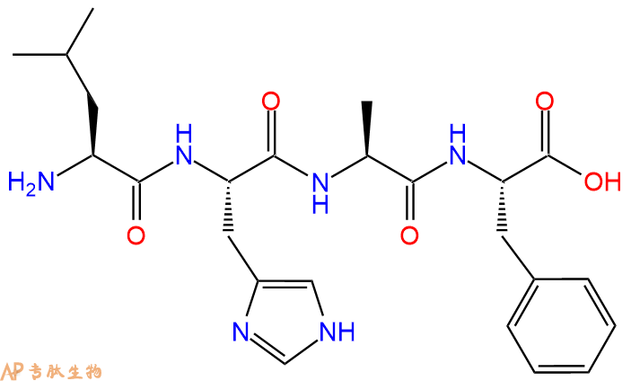 专肽生物产品H2N-Leu-His-Ala-Phe-OH