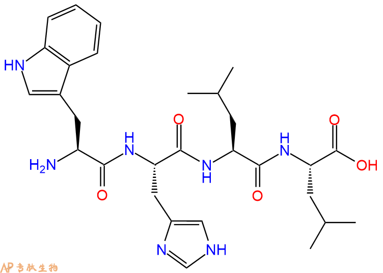 专肽生物产品H2N-Trp-His-Leu-Leu-OH