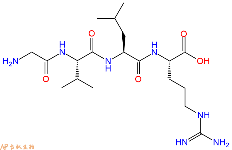 专肽生物产品H2N-Gly-Val-Leu-Arg-OH