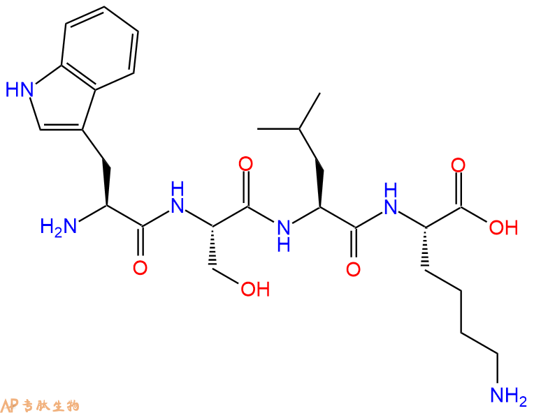 专肽生物产品H2N-Trp-Ser-Leu-Lys-OH