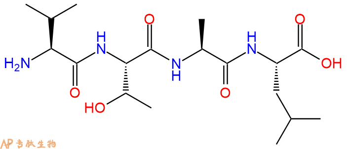 专肽生物产品H2N-Val-Thr-Ala-Leu-OH
