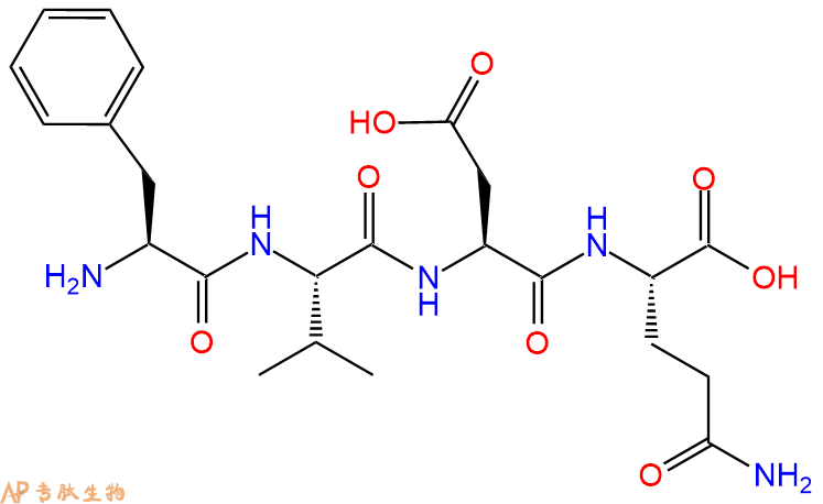 专肽生物产品H2N-Phe-Val-Asp-Gln-OH
