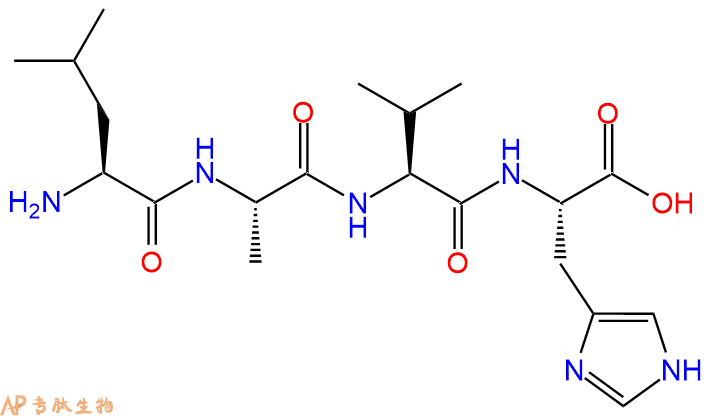专肽生物产品H2N-Leu-Ala-Val-His-OH